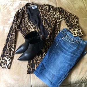 Animal Print Cardigan